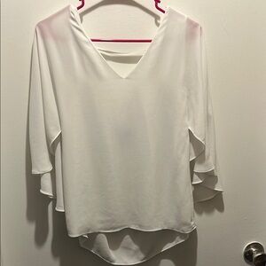 Elegant White Women's Top - White House Black Market - open back